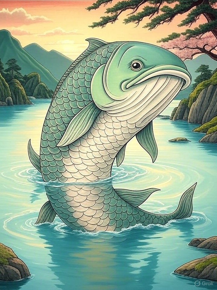 Amemasu lake monster