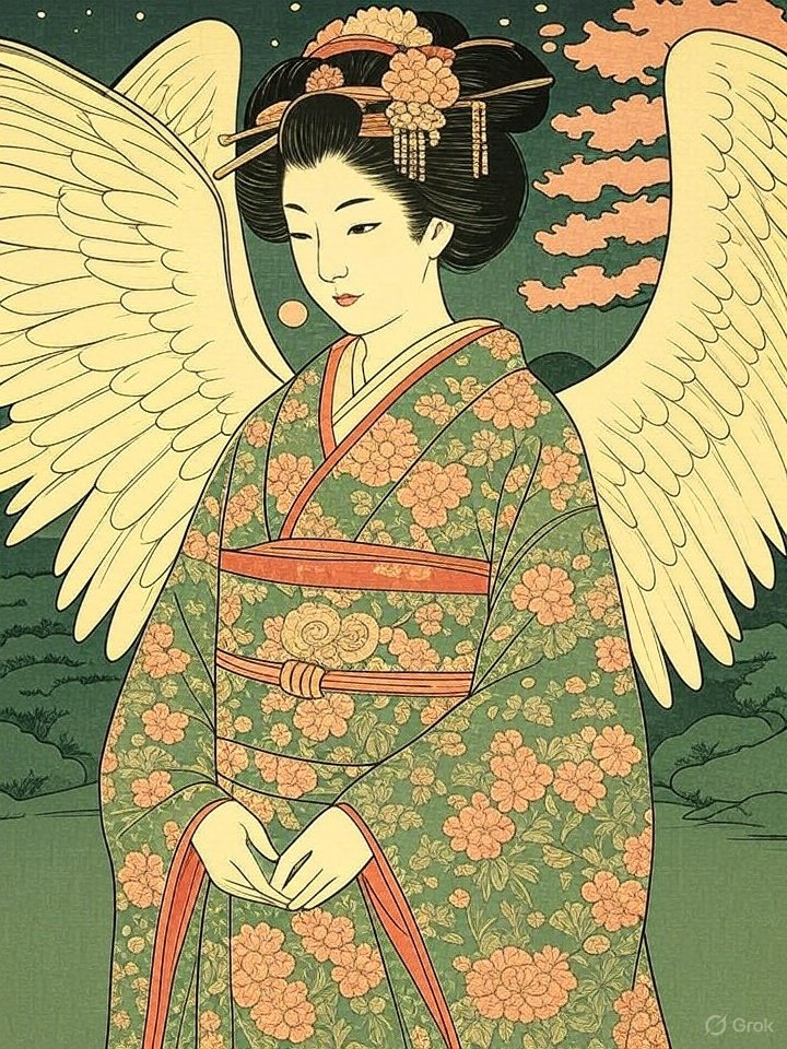 Mythical tennyo Amorōnagu