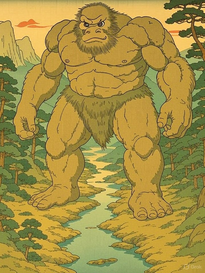 Giant yokai Daidarabocchi
