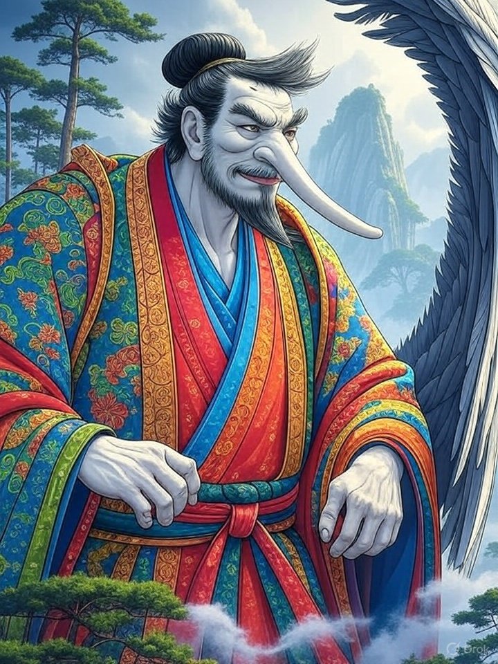 Great tengu figure