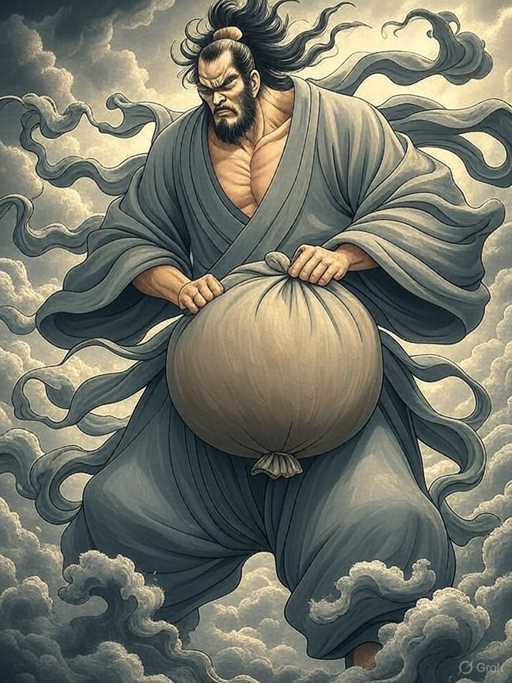 Fujin Japanese Wind God