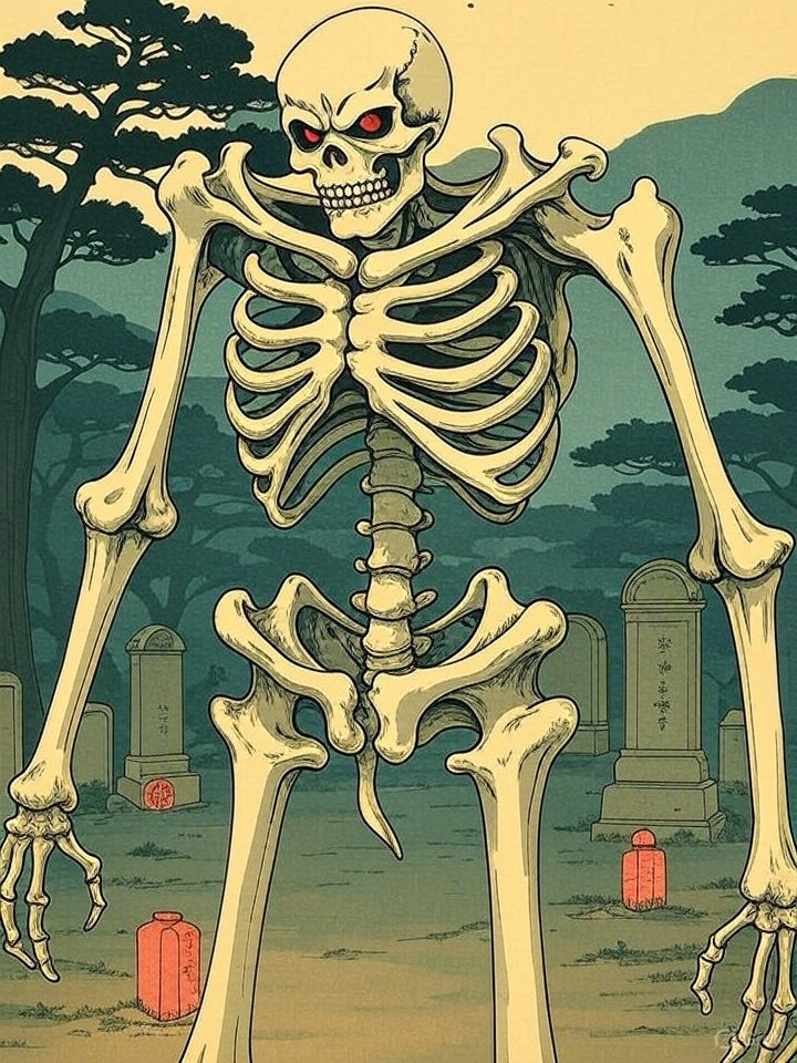 Yokai gashadokuro art