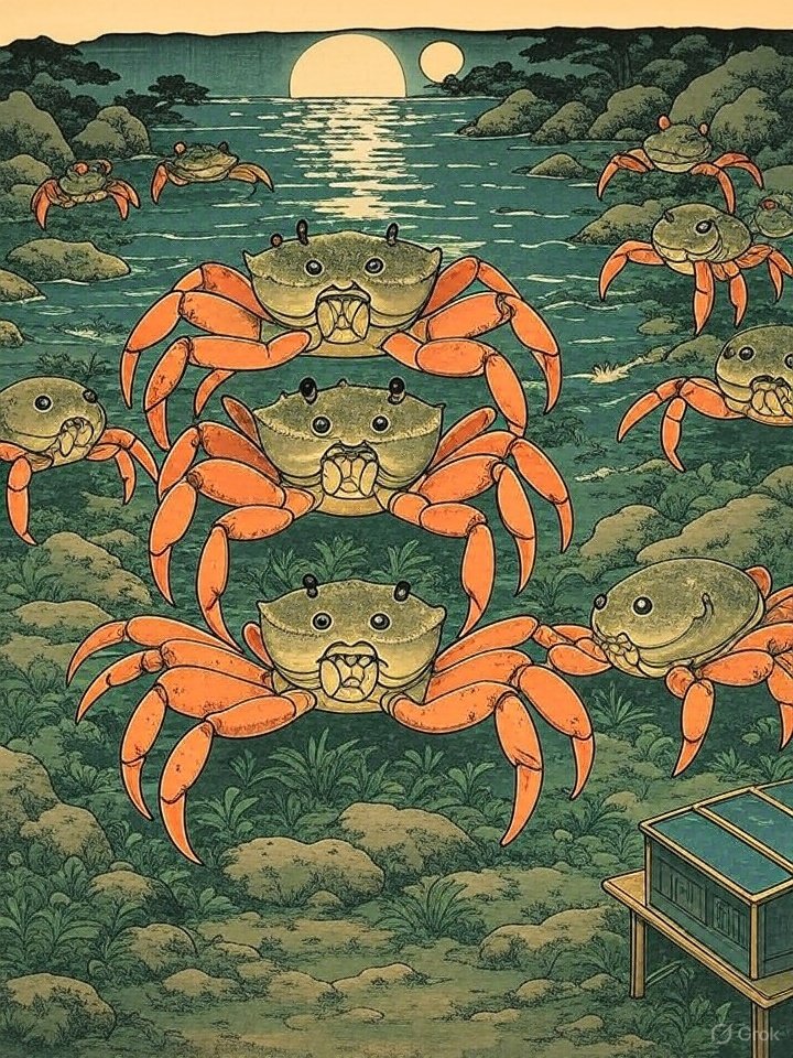 Heike crab yokai image