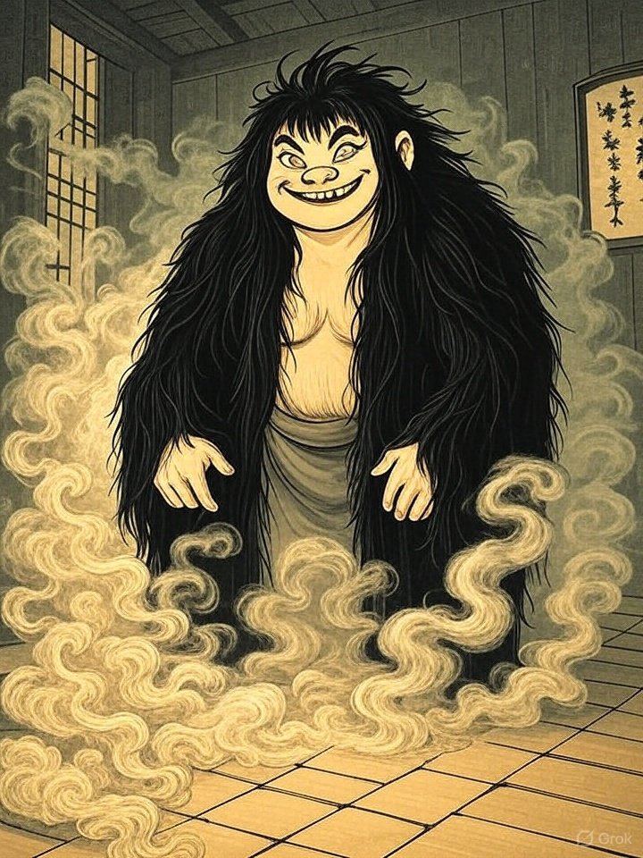 Bath-loving yokai