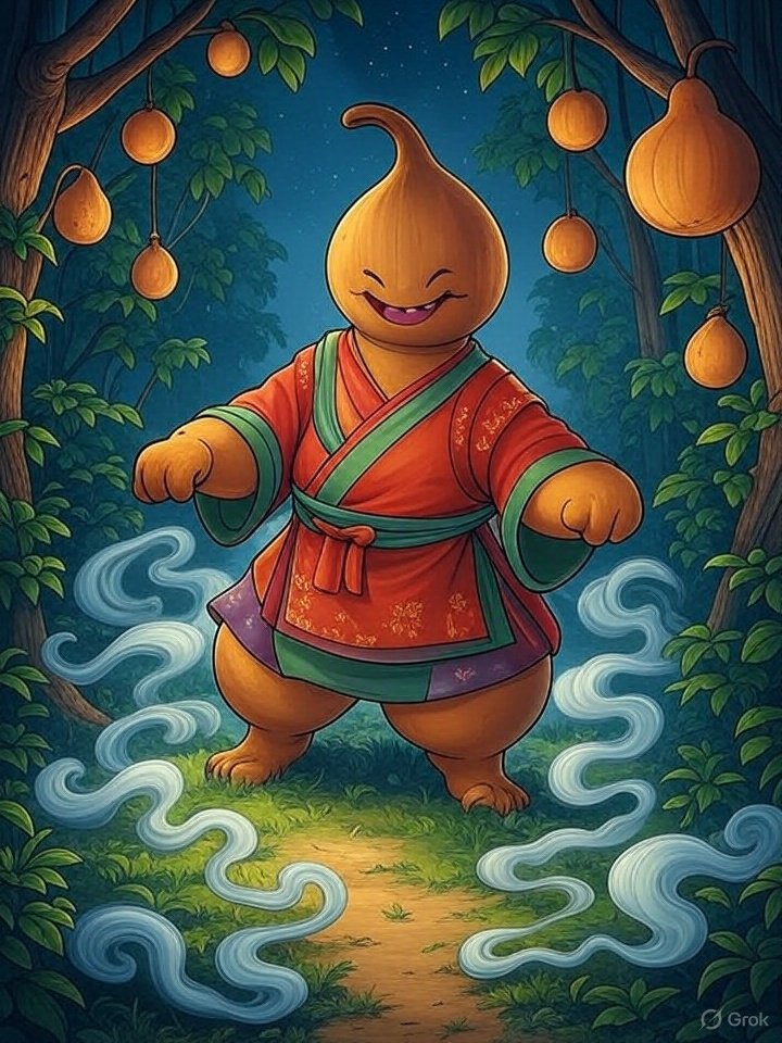 Hyotan-kozo yokai art