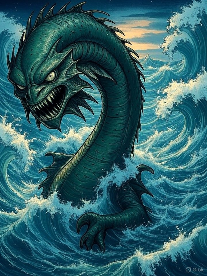 Isonade sea monster Japan