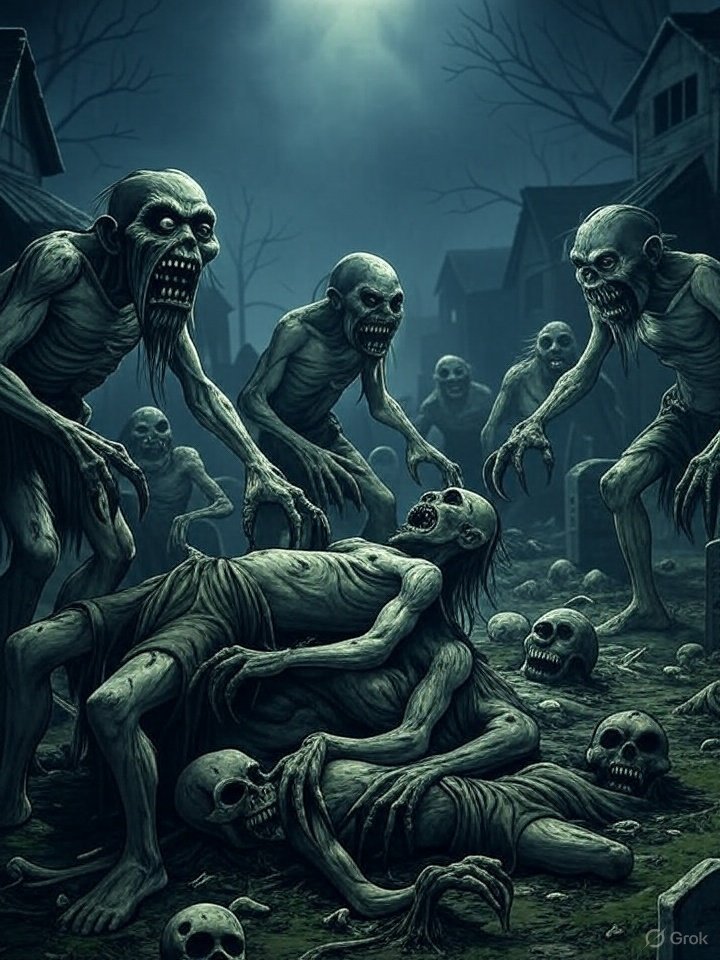 Jikininki devouring corpse