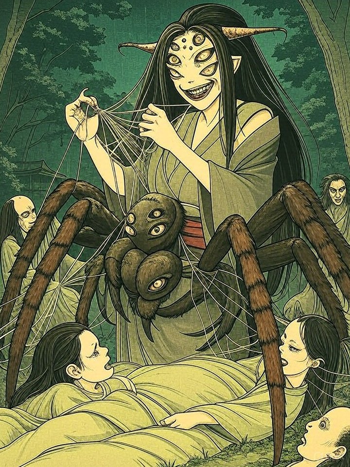 Seductive yokai jorogumo