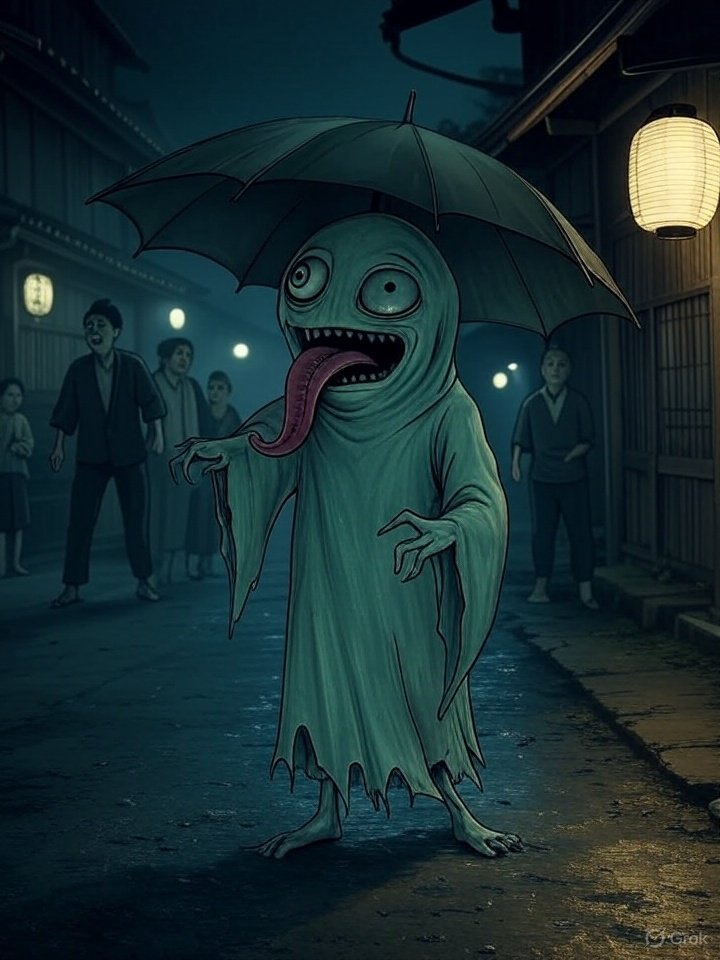 Haunted umbrella monster