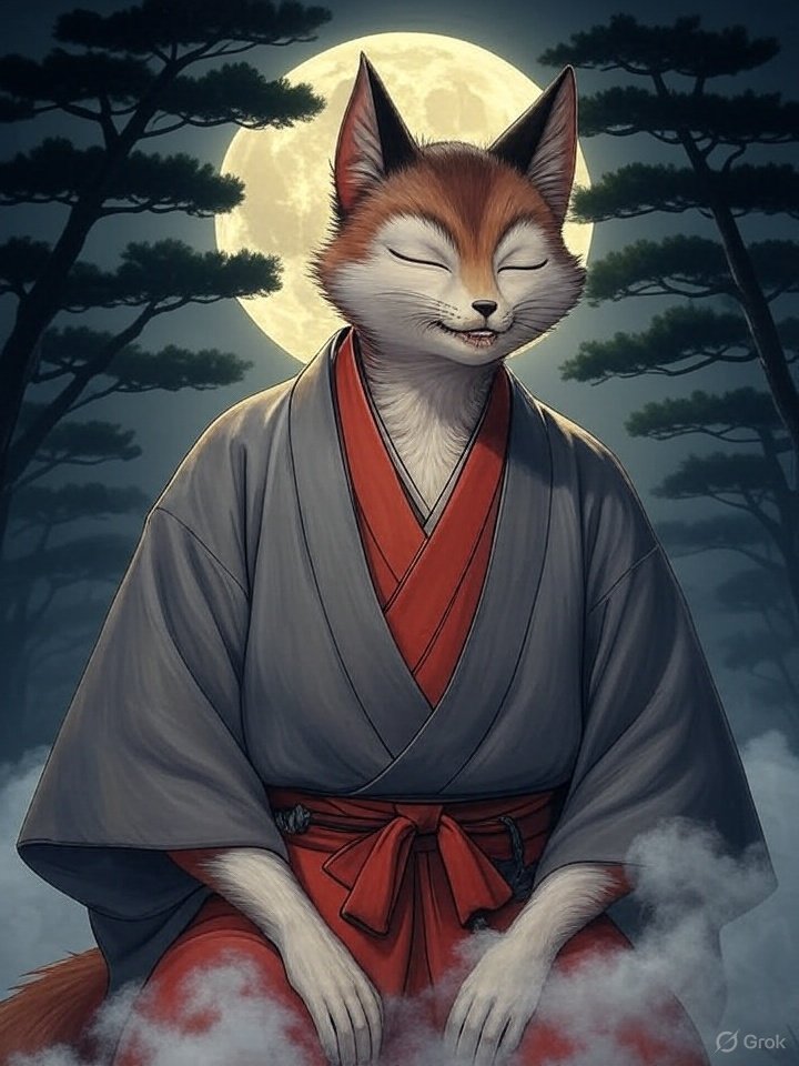 Japanese Kitsune possession spirit