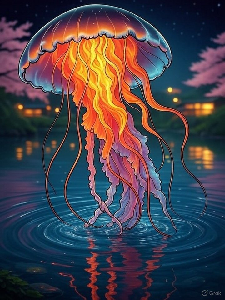 Fireball jellyfish spirit