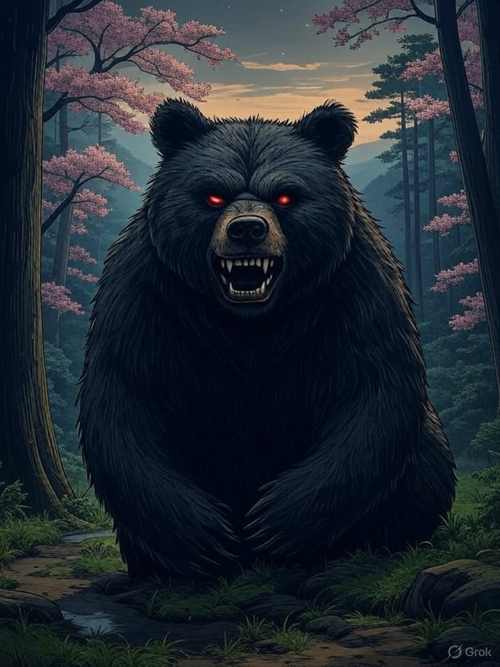 Demonic bear creature Japan