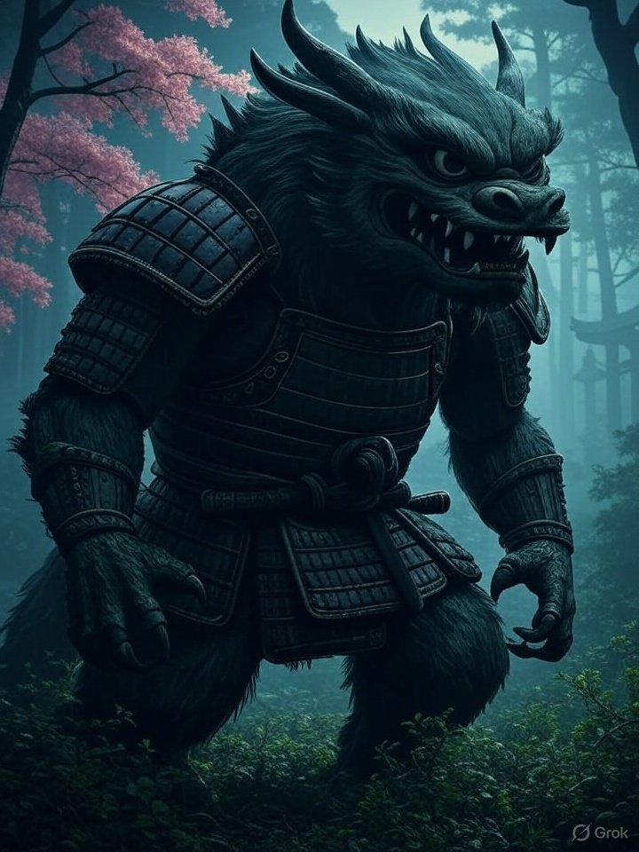 Taotie legendary beast illustration