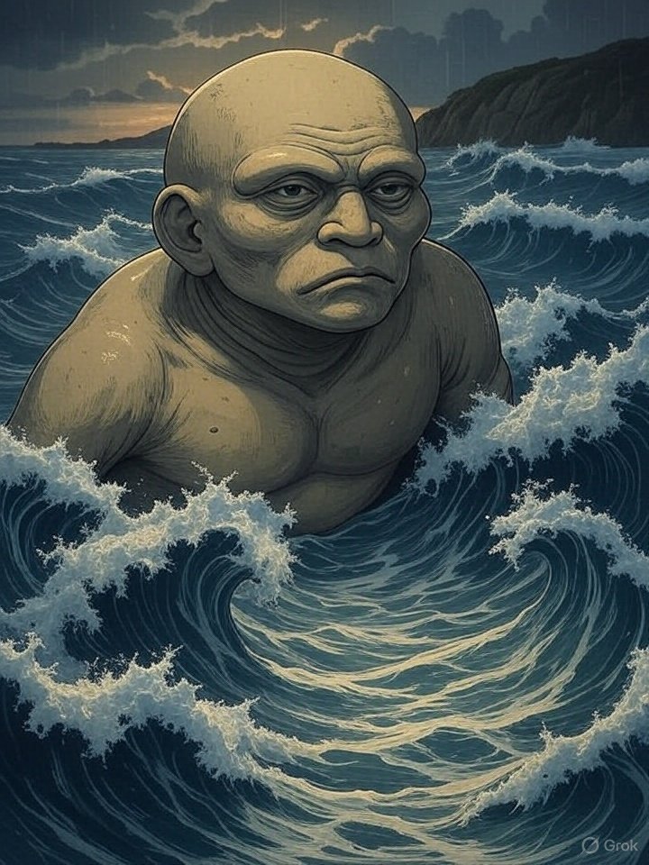 Japanese sea monster Umibozu