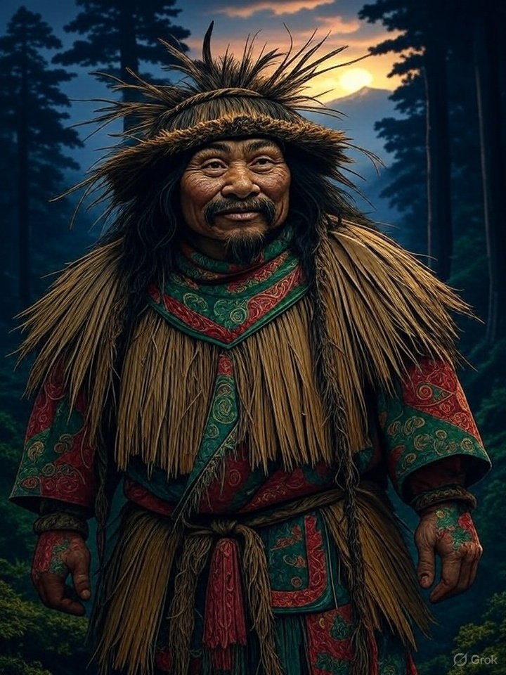 Japanese wild mountain people