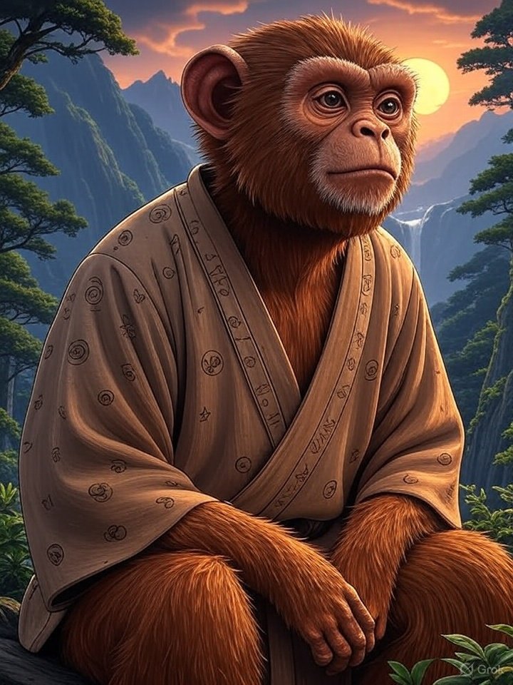 Yamachichi mountain monkey yokai