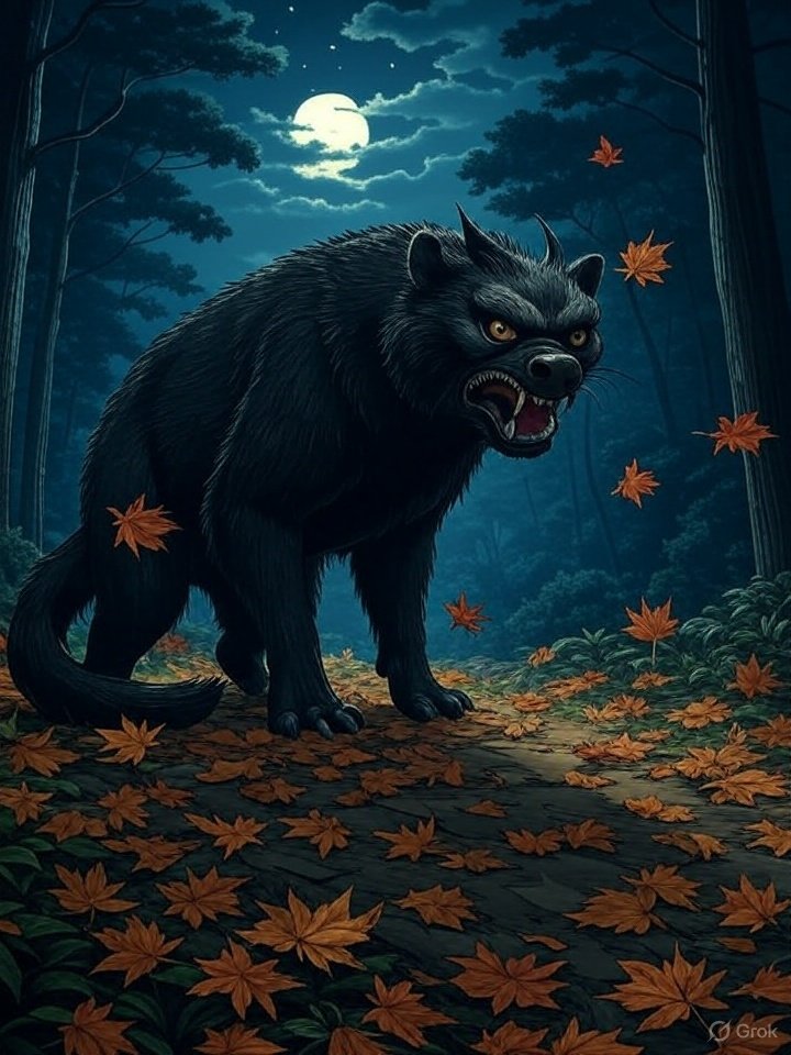 Yama-inu mountain dog yokai