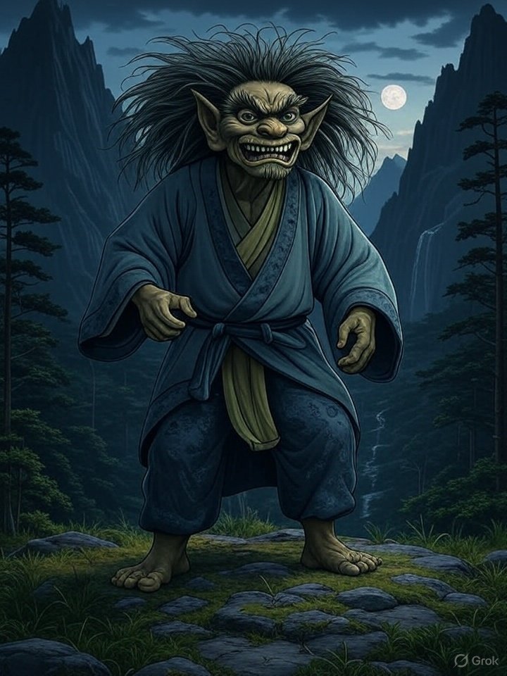 Mountain witch from Japanese folklore